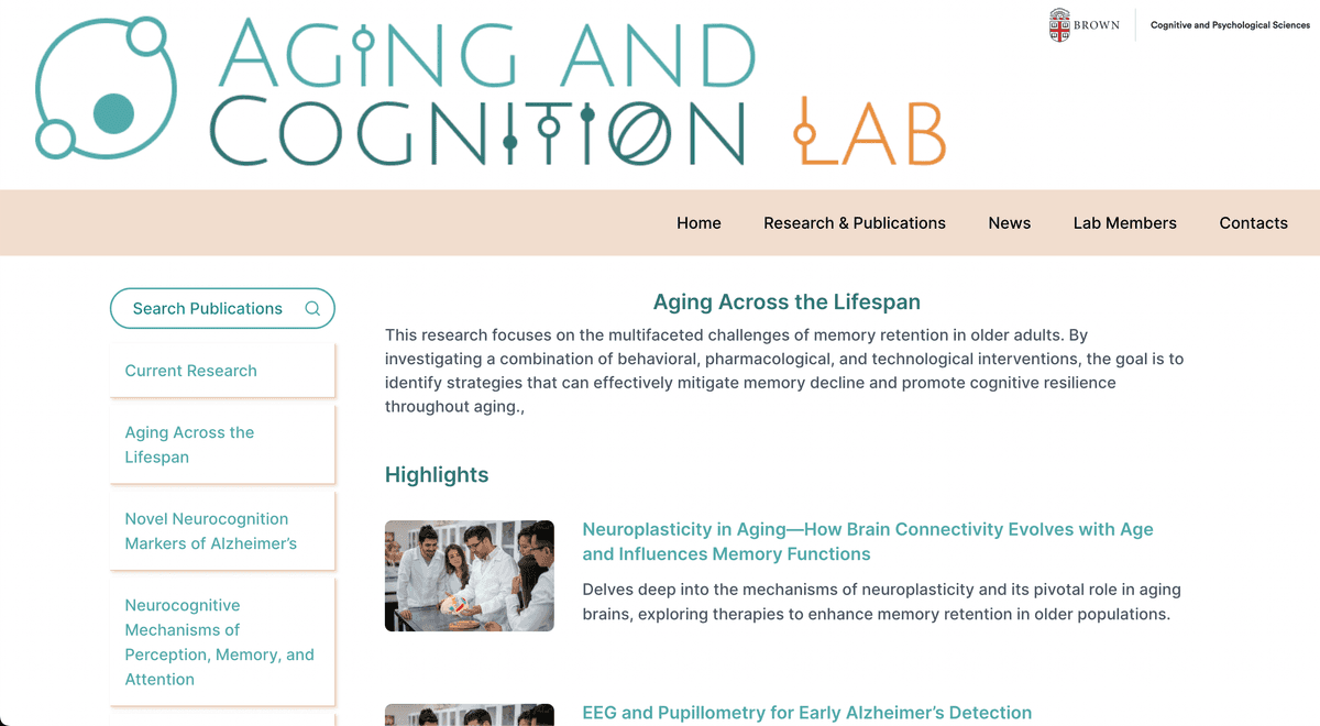 Aging and Cognition Lab Page